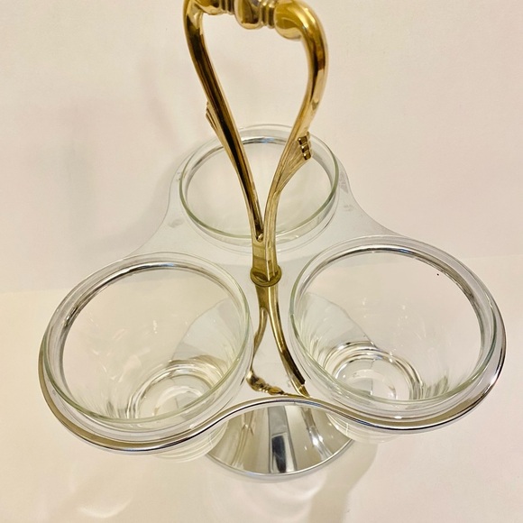 Vintage Kromex 3 Cup Serving Set - Picture 3 of 6